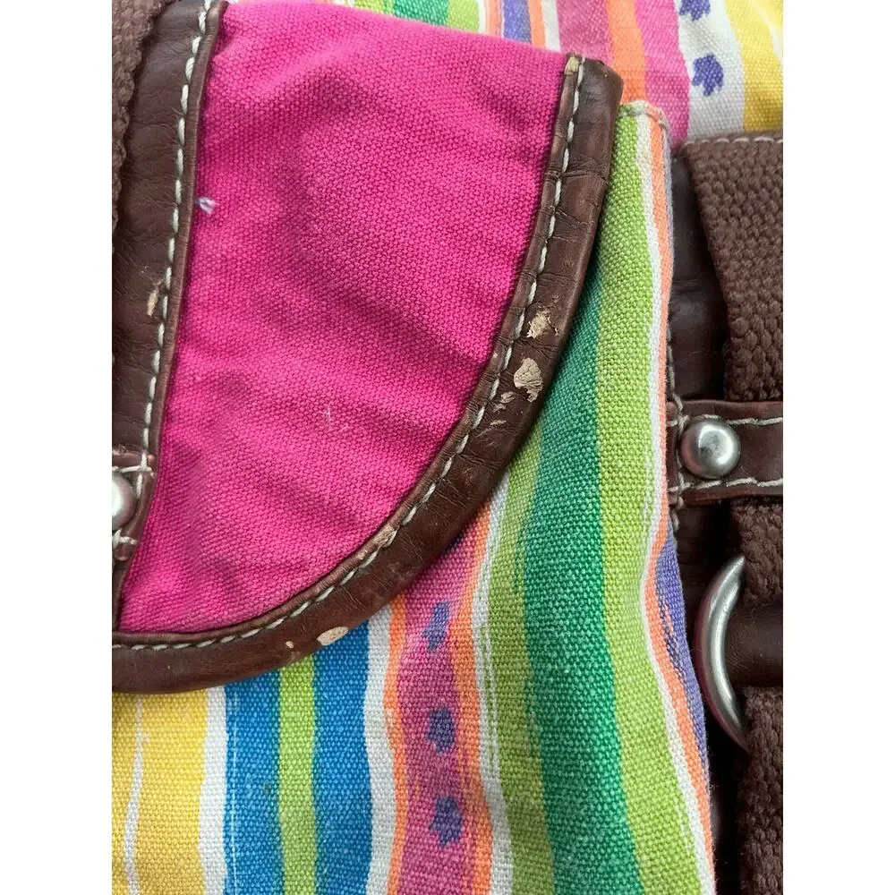 Unionbay Multicolor Striped Canvas Tote Bag